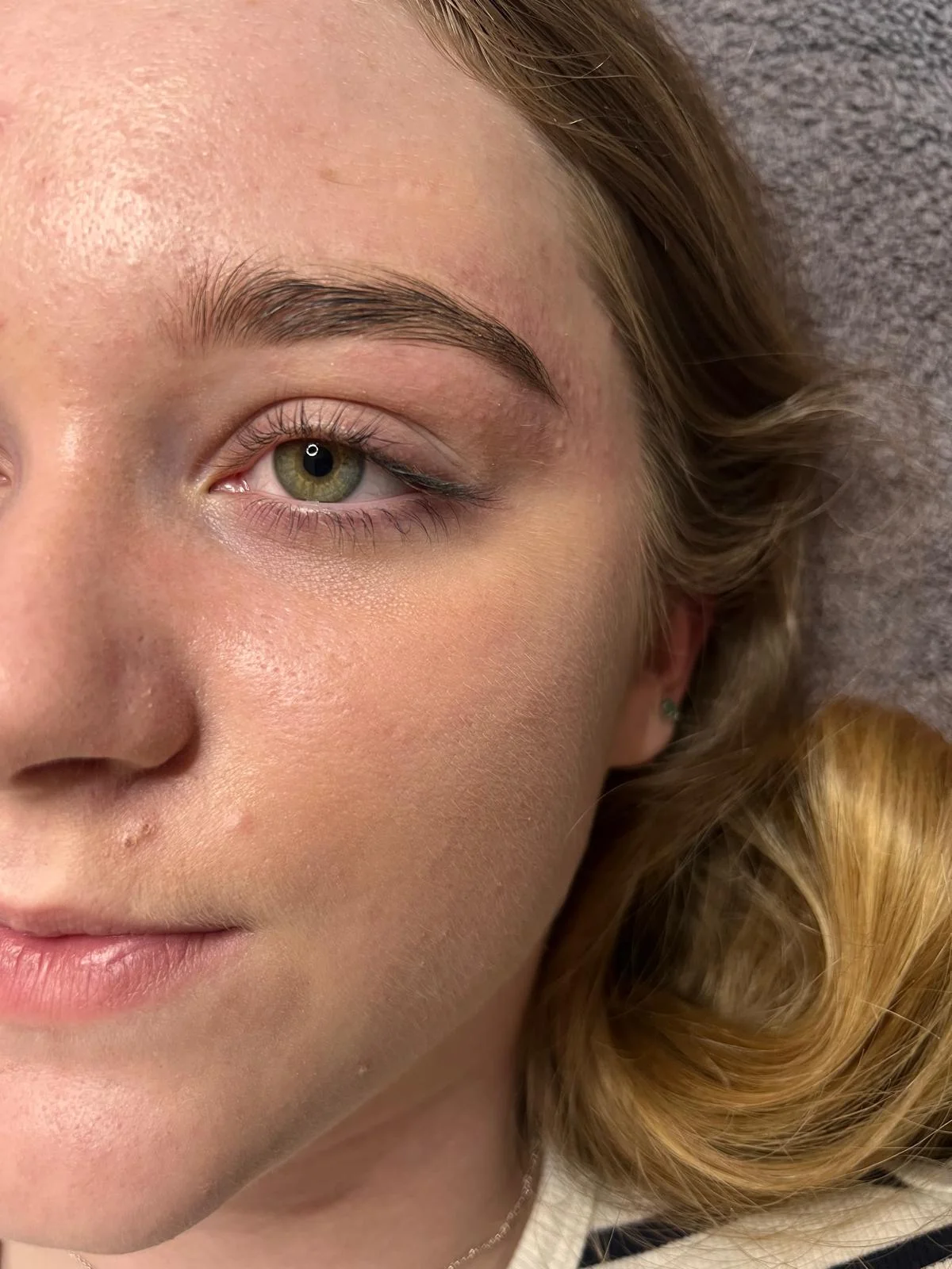 Après teinture cils et sourcils